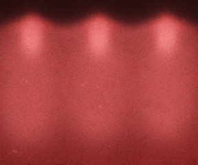 Red Illuminated Wall