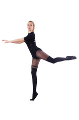 Obraz premium Woman dancing isolated on the white