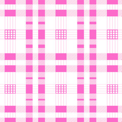 Seamless background pink of plaid pattern