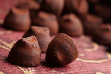 Fototapeta na wymiar chocolate truffles