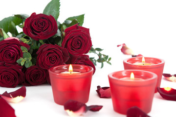 Rosen und Kerzen