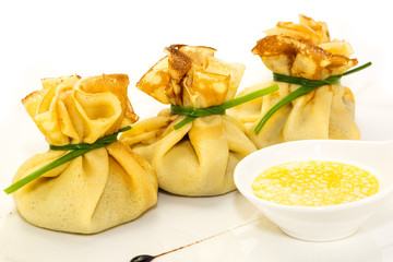 Блинчики мясные