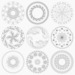 Nine Circular Patterns