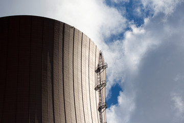Nuclear power plant against sky