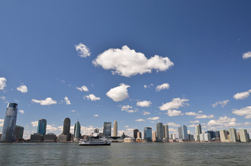 New Jersey over Hudson river