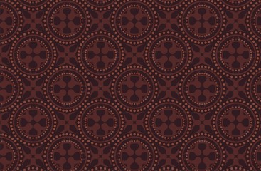 dark brown batik pattern
