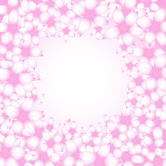 cornice rosa con fiorellini