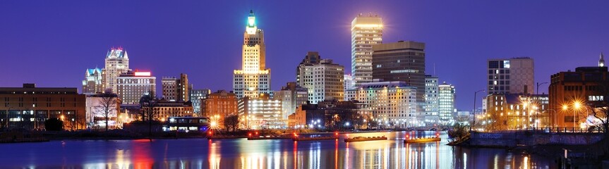 Obraz premium Providence, Rhode Island Skyline