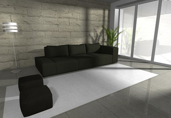 modern living room - interior