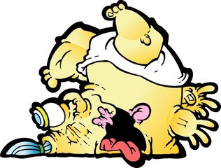 baby falling down COLOR