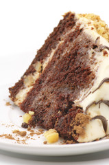 Chocolate cake close-up