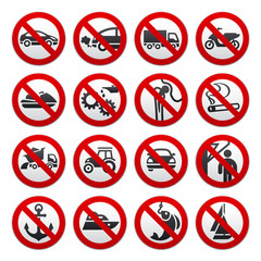 Prohibited symbols