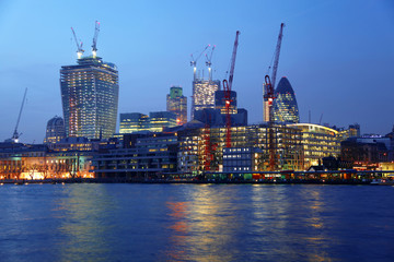 Fototapeta na wymiar Modern London cityscape, England, UK