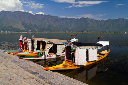 Shikara boats on Dal lake