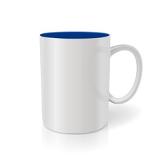 Photorealistic white cup. Ready for your design.