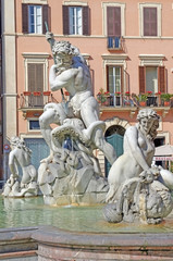Naklejka premium Neptune fountain