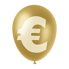 golden euro ballon