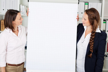 präsentation am flipchart