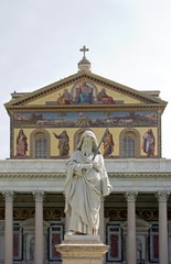 Fototapeta na wymiar Bazylika Świętego Pawła za Murami, Rzym, Włochy