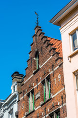 Obraz premium Old historical house in the central part of Brugge, Belgium