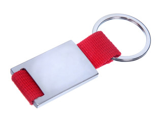 metal trinket for the keys isolated on white