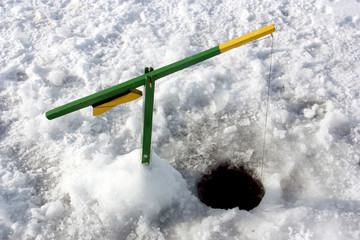 ice fishing pole © julied