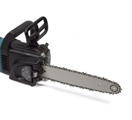 saw on the white background