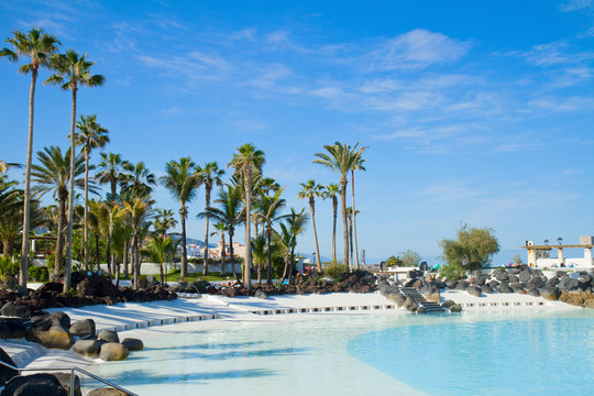 Public Pools At  Puerto Cruz, Tenerife, Spain