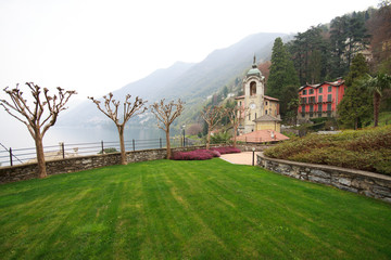 Fototapeta na wymiar Faggeto Lario - Lago di Como