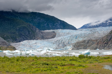 Mendenhall Glacier near Juneau, Alaska