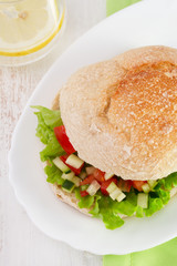 sandwich with vegetables