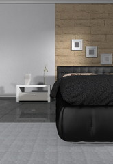 modern bedroom - interior