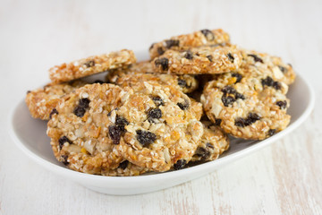 cookies on white dish