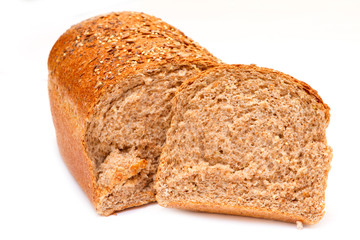 wholemeal granary bread just baked out of the oven