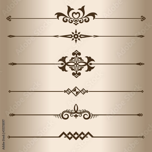 Elements For Design Decorative Line Dividers Stock Image And