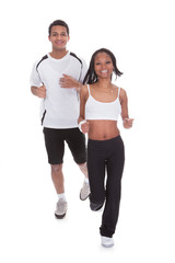 Young Couple Jogging