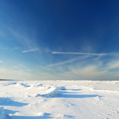 ice desert winter landscape