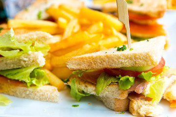 Sandwich with chicken