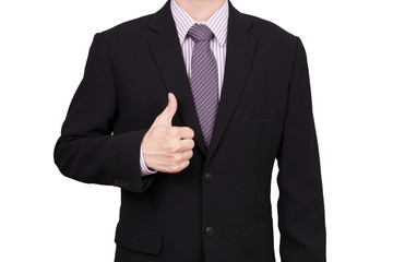 business man portrait isolated on white