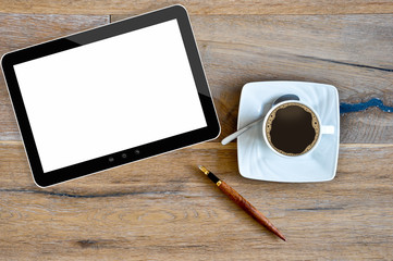 Tablet PC  Kaffee