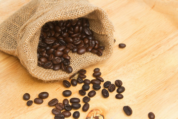 Coffee Beans in a Bag