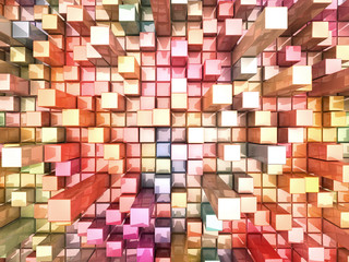 Panele Szklane Podświetlane  Abstract 3d world