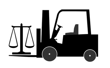 Balance de la Justice dans un monte-charges