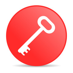 key red circle web glossy icon