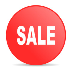 sale red circle web glossy icon