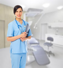 Doctor with clipboard