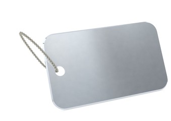 Metal plate tag