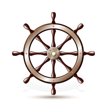 Steering wheel for ship