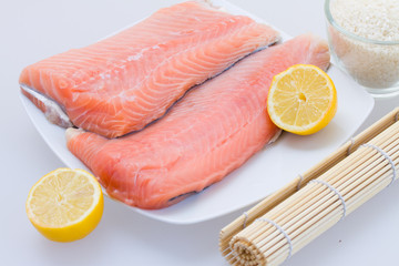 raw salmon