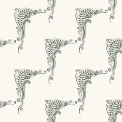 Vector Seamless Floral Background